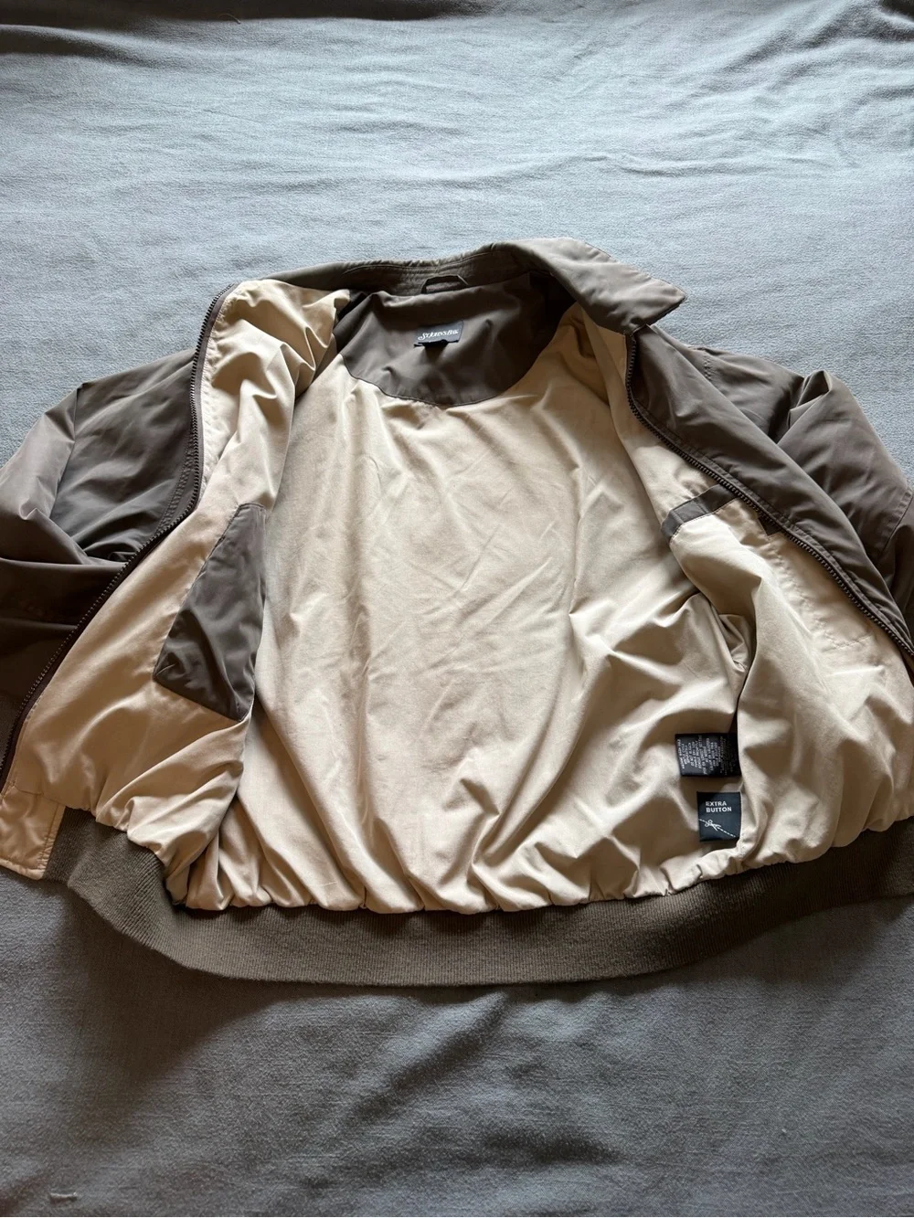 St. John's Bay Tan Bomber Jacket